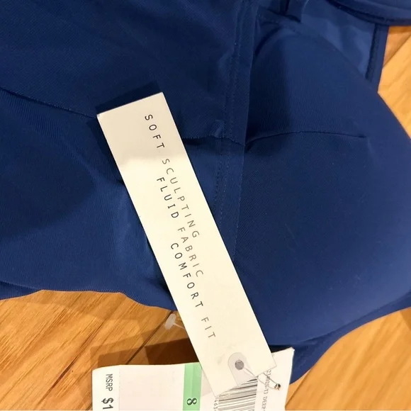 NWT Beyond Tummy Control Solid Essentials V Neck Tankini Top Swimsuit - Picture 5 of 16